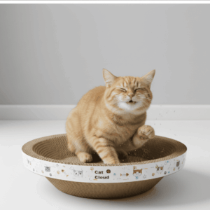 gato usando rascador para gatos Cat Cloud